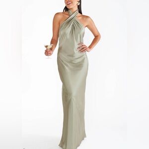 NEW Show me your MuMu Jasmine Halter Maxi Dress XS